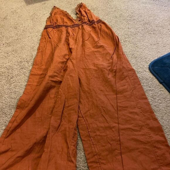 Billabong lace & lies crochet cropped jumpsuit M - Picture 8 of 11